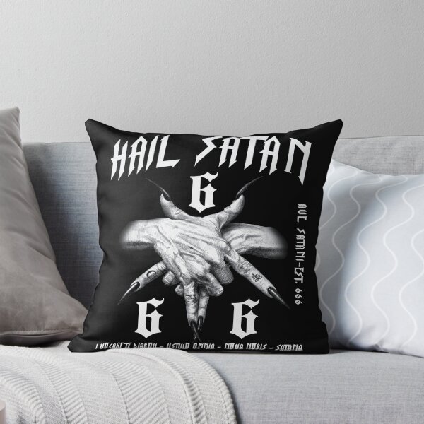 Item preview, Hail Satan Est 666 Occult Gothic Pagan Metalhead Biker designed and sold by Reign Of Darkness.
