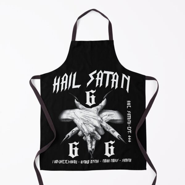 Item preview, Hail Satan Est 666 Occult Gothic Pagan Metalhead Biker designed and sold by Reign Of Darkness.
