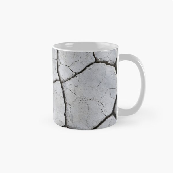 Item preview, White Cracked Earth Texture – Minimalist Natural Stone Pattern designed and sold by FrostyForge.
