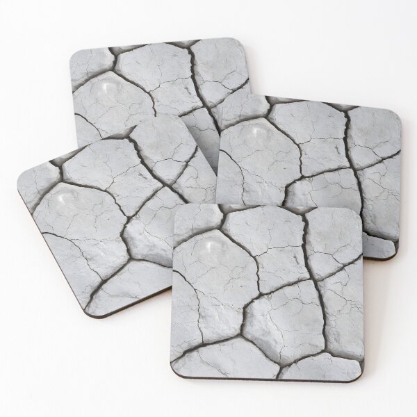 Item preview, White Cracked Earth Texture – Minimalist Natural Stone Pattern designed and sold by FrostyFrisby.