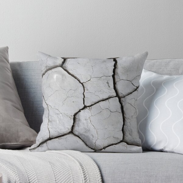 Item preview, White Cracked Earth Texture – Minimalist Natural Stone Pattern designed and sold by FrostyFrisby.