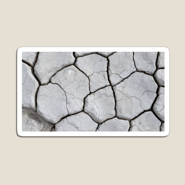 Item preview, White Cracked Earth Texture – Minimalist Natural Stone Pattern designed and sold by FrostyFrisby.