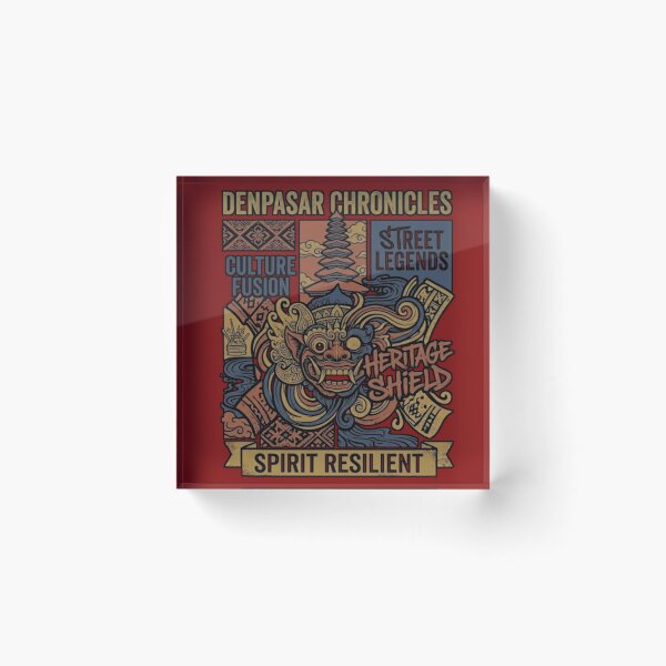 Item preview, Denpasar Heritage Shield – Balinese Guardian Spirit Resilient designed and sold by cannsuh.