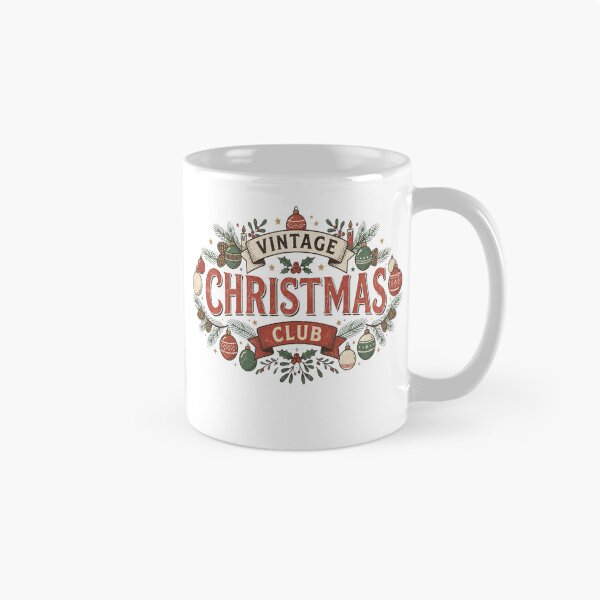 Item preview, Vintage Christmas Club Retro Holiday Christmas Gift designed and sold by LiviuGligoros.