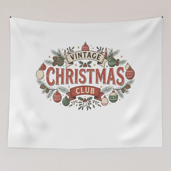 Item preview, Vintage Christmas Club Retro Holiday Christmas Gift designed and sold by LiviuGligoros.