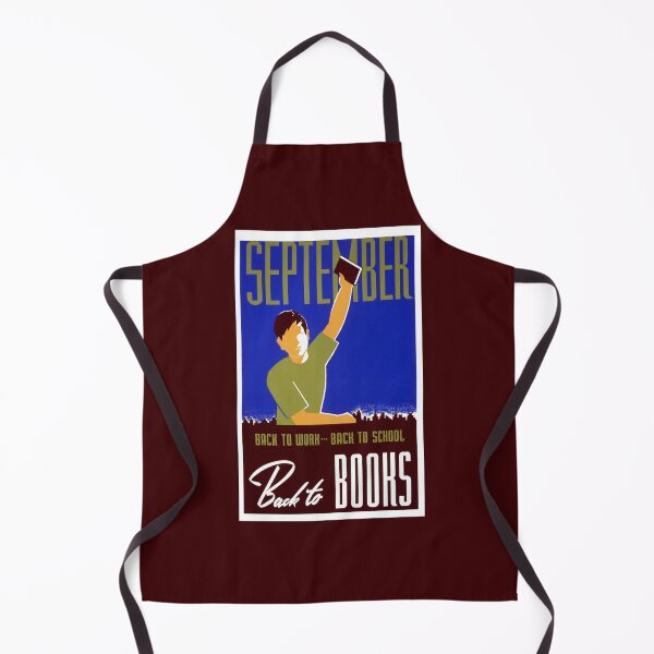Item preview, Restored 1930s WPA Poster For September - Back To Work, Back To School, Back To Books designed and sold by Vintage Poster Supply.