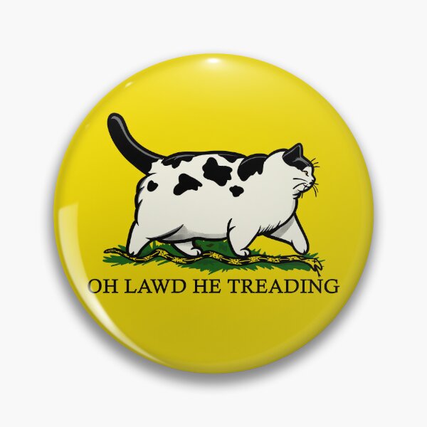 Item preview, Oh Lawd He Treading Chonky Cow Cat designed and sold by KilkennyCat Art.