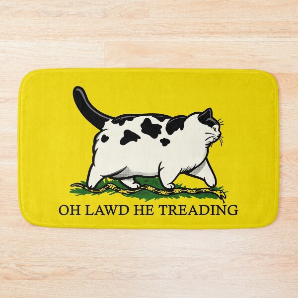 Item preview, Oh Lawd He Treading Chonky Cow Cat designed and sold by KilkennyCat Art.