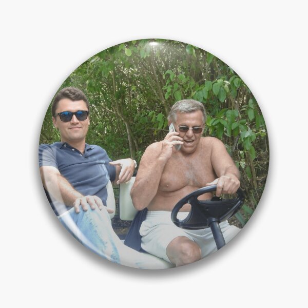 Item preview, Kirkstein Charlie Kirk Jeffrey Epstein Face Swap Golf Cart Enhanced Drip designed and sold by azcoleman.
