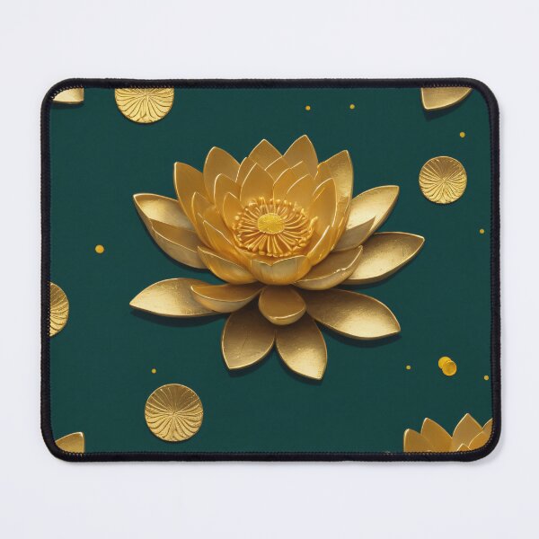 Item preview, Golden Lotus Flower - Prosperity Art designed and sold by CrippiCrippi.