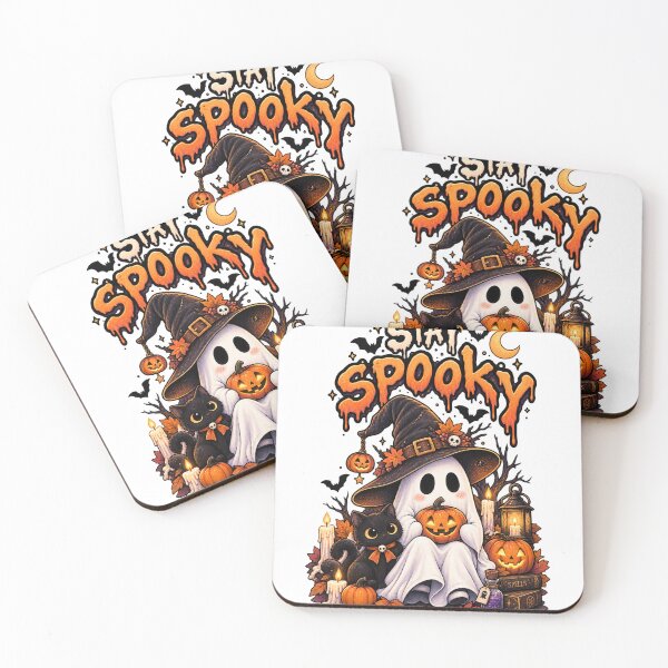 Item preview, Stay Spooky Halloween Ghost Witch Black Cat Pumpkin Cute Gothic designed and sold by TeikunShop.