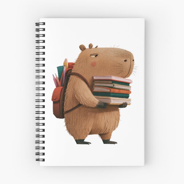 Item preview, Capybara at school designed and sold by Zenwave-Designs.