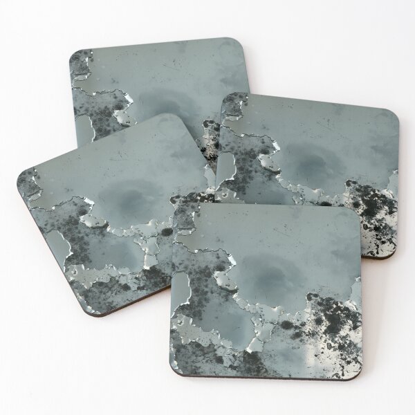 Item preview, Distressed Silver Peeling Surface Texture – Abstract Grunge Background designed and sold by FrostyForge.