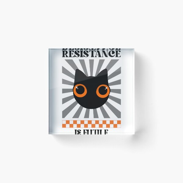 Item preview, Resistance Is Futile Black Cat Funny Cat Lovers designed and sold by HYPNK.