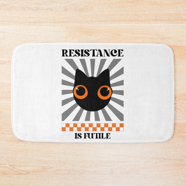 Item preview, Resistance Is Futile Black Cat Funny Cat Lovers designed and sold by HYPNK.