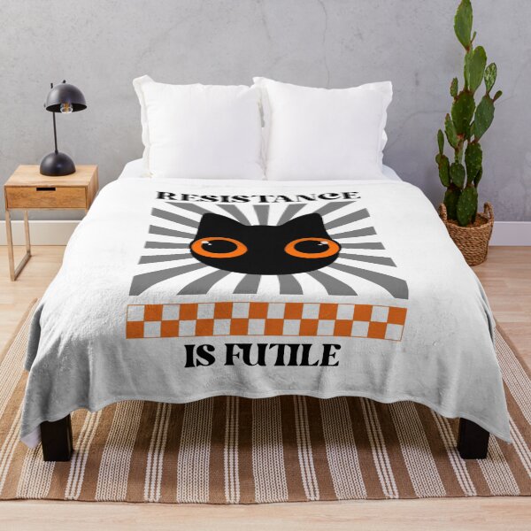 Item preview, Resistance Is Futile Black Cat Funny Cat Lovers designed and sold by HYPNK.