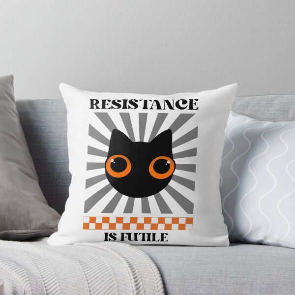 Item preview, Resistance Is Futile Black Cat Funny Cat Lovers designed and sold by HYPNK.