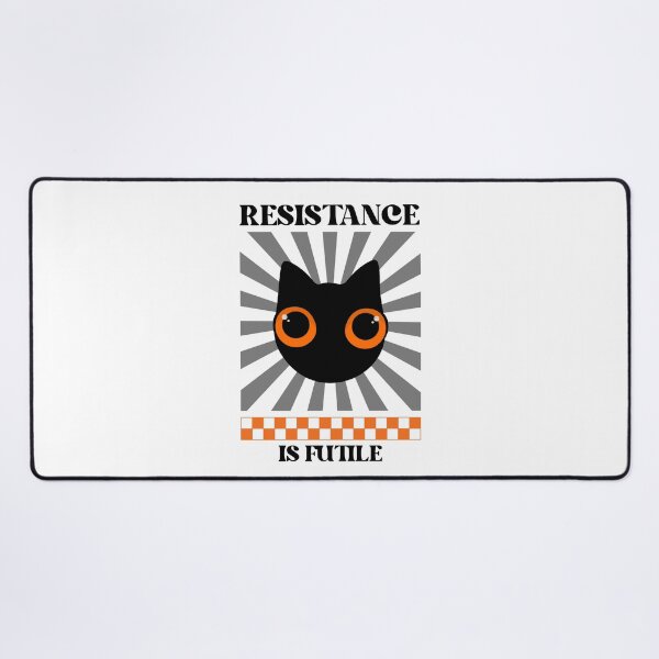 Item preview, Resistance Is Futile Black Cat Funny Cat Lovers designed and sold by HYPNK.