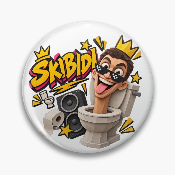Item preview, Skibidi Toilet Meme King Paper Cutout Art designed and sold by Promoffy.