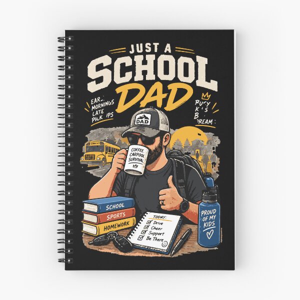 Item preview, Just a School Dad | Funny Back to School Dad Design designed and sold by Sunday.Supply.