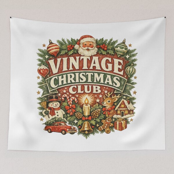 Item preview, Vintage Christmas Retro Christmas Club Holiday Design designed and sold by LiviuGligoros.