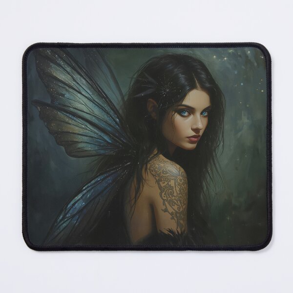 Item preview, Dark Fairy with Blue Wings designed and sold by ArcaneVisionArt.