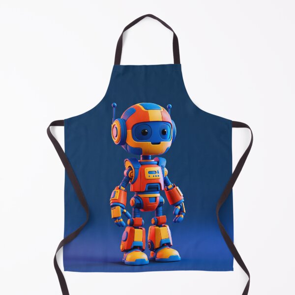Item preview, Cute Retro Robot – Colorful 3D Futuristic Robot Character designed and sold by FrostyFrisby.