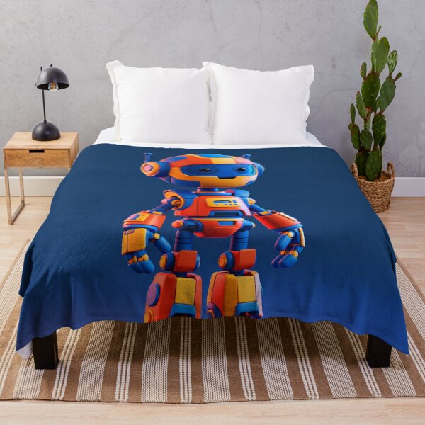 Item preview, Cute Retro Robot – Colorful 3D Futuristic Robot Character designed and sold by FrostyFrisby.