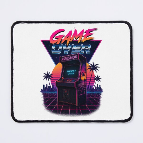 Item preview, Game Over Retro Arcade Insert Coin Synthwave Gamer Design. designed and sold by The-T-In-Retro.
