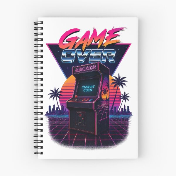 Item preview, Game Over Retro Arcade Insert Coin Synthwave Gamer Design. designed and sold by The-T-In-Retro.