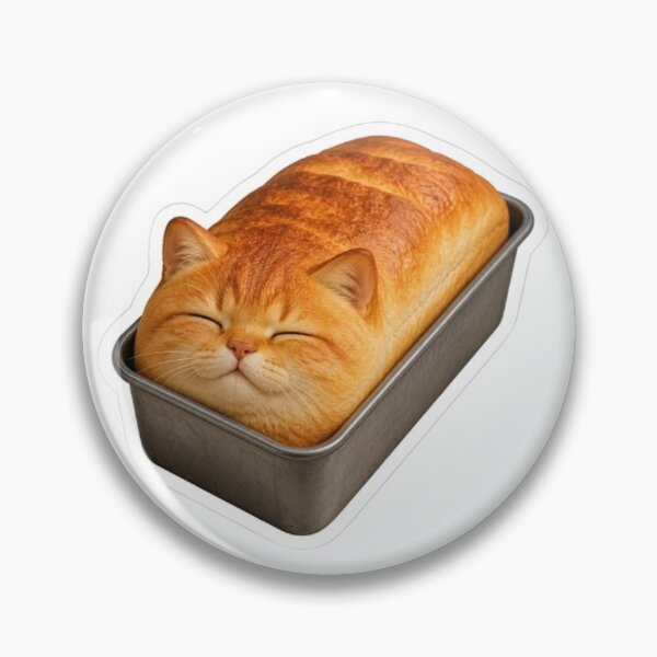 Item preview, Cat Loaf Sleeping in Bread Pan designed and sold by Snurly.