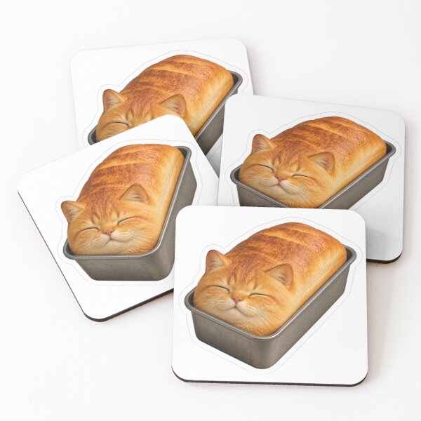 Item preview, Cat Loaf Sleeping in Bread Pan designed and sold by Snurly.