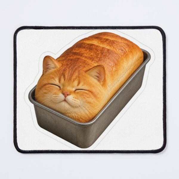 Item preview, Cat Loaf Sleeping in Bread Pan designed and sold by Snurly.