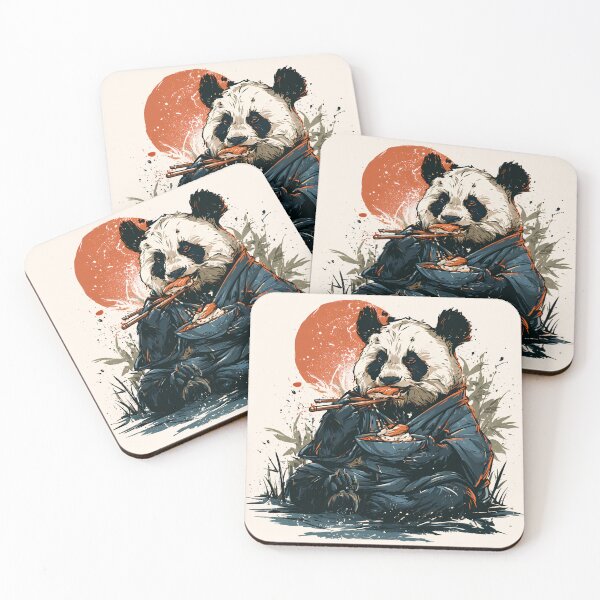 Item preview, Japanese Panda Eating Sushi Vintage Aesthetic | Kimono Sushi Lover Graphic designed and sold by DJbaite.