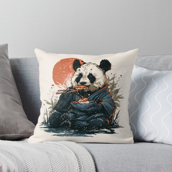 Item preview, Japanese Panda Eating Sushi Vintage Aesthetic | Kimono Sushi Lover Graphic designed and sold by DJbaite.