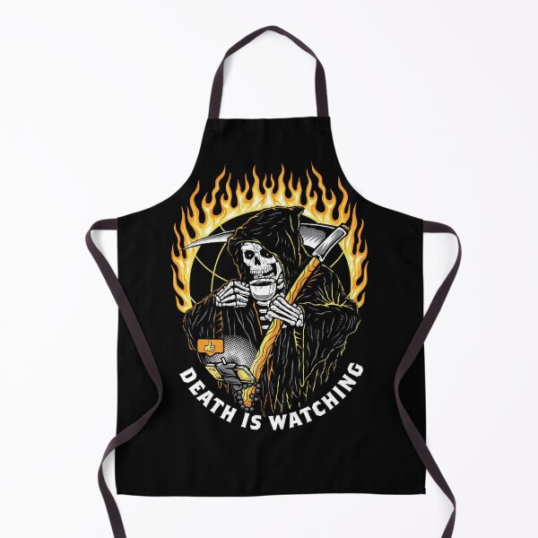 Item preview, Death is Watching Funny Grim Reaper Doom scrolling social media memento mori designed and sold by Reign Of Darkness.
