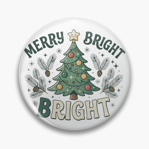Item preview, Merry & Bright Vintage Christmas Tree Holiday Design designed and sold by LiviuGligoros.