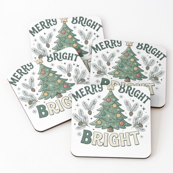 Item preview, Merry & Bright Vintage Christmas Tree Holiday Design designed and sold by LiviuGligoros.
