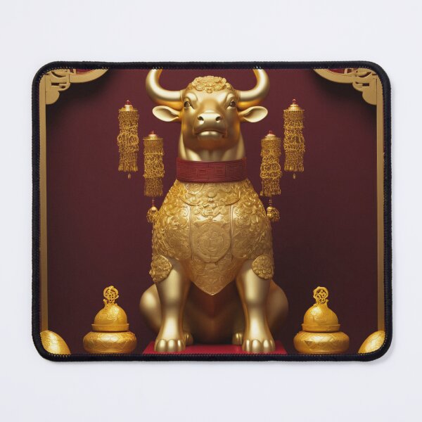 Item preview, Golden Fortune Ox - Prosperity Art designed and sold by CrippiCrippi.