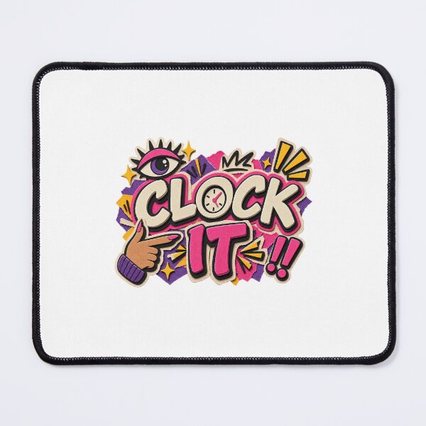 Item preview, Clock It Gen Z Slang Paper Cutout designed and sold by Promoffy.