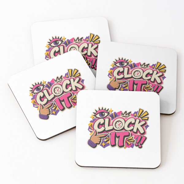 Item preview, Clock It Gen Z Slang Paper Cutout designed and sold by Markloom.co.