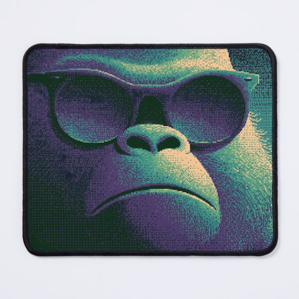 Item preview, Retro Pixel Gorilla in Sunglasses designed and sold by ClubVacay.