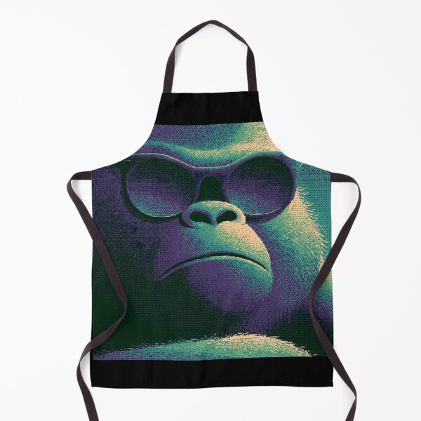 Item preview, Retro Pixel Gorilla in Sunglasses designed and sold by ClubVacay.