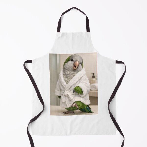 Item preview, Relaxing Bathrobe Quaker Parrot designed and sold by Sillytoe.
