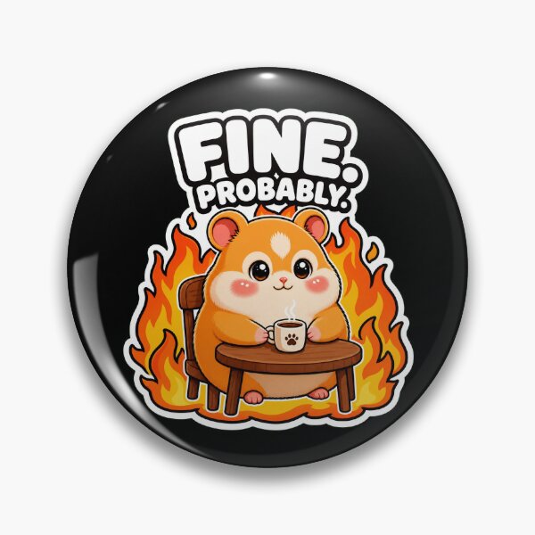 Item preview, FINE. (PROBABLY) Funny Hamster Meme designed and sold by Pick'n Quick.