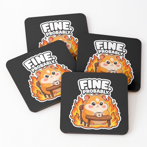 Item preview, FINE. (PROBABLY) Funny Hamster Meme designed and sold by Pick'n Quick.