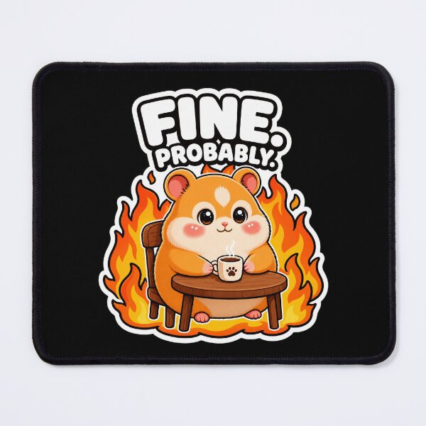 Item preview, FINE. (PROBABLY) Funny Hamster Meme designed and sold by Pick'n Quick.