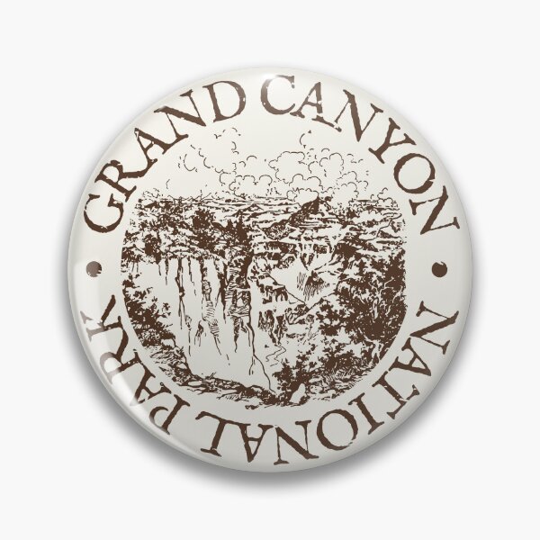 Item preview, Grand Canyon National Park Retro Round Badge | Vintage Desert Adventure Design | Outdoor Travel Graphic designed and sold by SimpleVibeStudios.