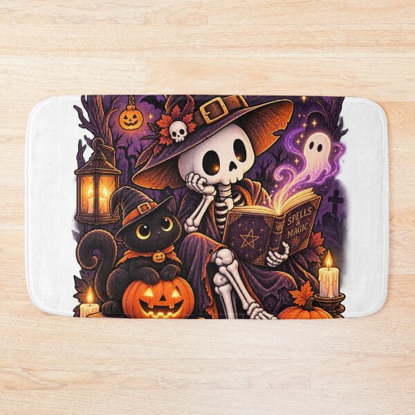 Item preview, Skeleton Witch & Magic Book designed and sold by TeikunShop.