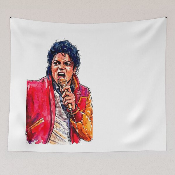 Item preview, Fierce Rock Singer Watercolor Portrait designed and sold by ExploreAura Studio.